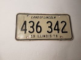 1978 Illinois License Plate - $10.96