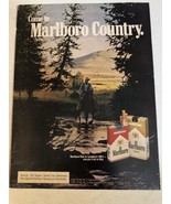 1976 Marlboro Country Cigarettes Vintage Print Ad Cowboy pa10 - $8.90