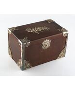Vintage Legno Sigari Scatola Humidor W/ Metallo Liner &amp; Antico Piatto D&#39;... - $1,857.23 CAD