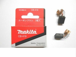 2 Pairs Makita CB-419 = CB-407 Carbon Brushes 191962-4 1919624 195015-1 - £15.77 GBP