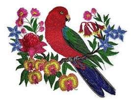 Nature Weaved in Threads, Amazing Birds Kingdom [Australian King Parrot with Flo - $24.44