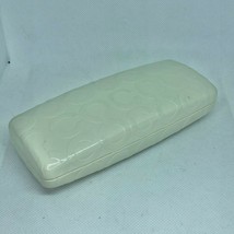 Coach Authentic White Eyeglass Case 7&quot; long hard shell Preowned - $15.59