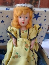 Vintage Hollywood Storybook Garden Seasons Bisque 5.5&quot; Girl Doll OC23 - £19.67 GBP