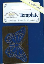American Traditional Stencils. Butterfly Brass Stencil. Ref: 018. Embossing - £3.93 GBP