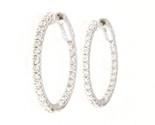 2mm Women&#39;s Earrings 14kt White Gold 404888 - $1,499.00