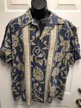 MCD Tropical Classics &quot;Hawaiian&quot; Mens Shirt, Blue/Beige, L - £11.07 GBP