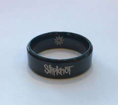 SLIPKNOT Ring Size 8-13 Black Tungsten Carbide Wedding Band 8mm - £19.94 GBP