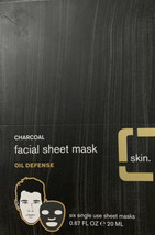 Six Pack -Every Man Jack Facial Sheet MaskAloe Activated Charcoal Face Cleanse - £14.93 GBP