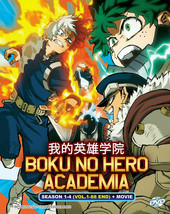 Boku No Hero Academia Season 1-4 DVD Vol.1 - 88 end + Movie English Dubbed USA - £42.56 GBP