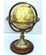 Vintage Nautical Brass Armillary Tabletop Marine Sphere World Globe Deco... - £94.69 GBP