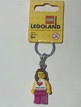 LEGO - I love Legoland keychain - 851330 - RARE Lego Land Girl Minifigure - £14.11 GBP