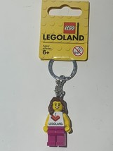 LEGO - I love Legoland keychain - 851330 - RARE Lego Land Girl Minifigure - $342.38 MXN