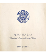 1987 Waltham High School Graduation Exercises Program Booklet Massachuse... - $24.99