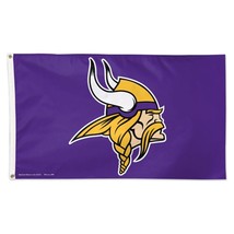 Wincraft minnesota vikings deluxe 3 x 5 flag pi2085000 ff 2085160 full thumb200