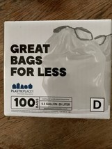 Plasticplace Custom Fit Trash Bags │ simplehuman®* Code D Compatible (100 Count) - £16.72 GBP