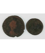 Roman Empire 2-coin Set 378 Emperor Valens AE3 383 Emperor Gratian AE2 - $71.99 CAD