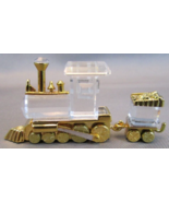 Swarovski Crystal Memories Train Locomotive &amp; Tender 18KGP #9460000078 &amp;... - £43.07 GBP