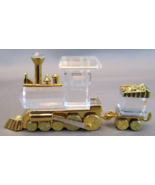 Swarovski Crystal Memories Train Locomotive &amp; Tender 18KGP #9460000078 &amp;... - $55.00