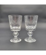 Set of 2 Steuben Teardrop Stem Water Goblets 6 1/2&quot; Tall 7877 Signed Vtg... - $3,750.78 MXN