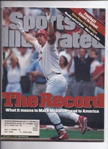 1998 Sports Illustrated Magazine September 14th Mark McGwire HR Record - $19.40
