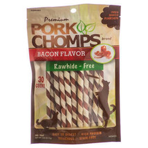 Premium Bacon-Flavored Porkskin Twists for Dogs - 5 Mini Chews - $9.85+