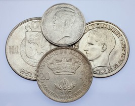 1910-1958 Belgium Franc-100 Francs Lot of 4 (XF-AU) KM# 73.1, 105, 151.1, 138.1 - £53.13 GBP