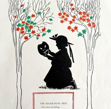 The Sugar Plum Tree Print 1903 Color Off Set Litho Art Seasonal Poetry DWKK17 - £22.56 GBP