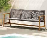 Trinite 1000Lbs Capacity Acacia Outdoor Sofa, Fsc Certified Patio Couch ... - $531.99