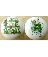 Cabinet Knobs Leprachaun &quot;Top O The Mornin&quot; Misc - $10.39