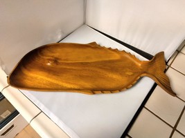Whale Shaped Bowl Teak? Monkeypod? MCM Mid Century - $24.99