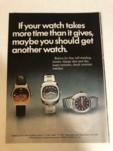 1973 Bulova Watch Vintage Print Ad Advertisement  pa21 - $8.90