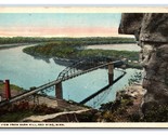 View of Bridge From Barn Hill Red Wing Minnesota MN UNP WB Postcard W6 - $3.91