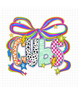 Cubs Mascot Coquette Bow PNG, Funky Leopard Letters PNG, School Spirit S... - $2.50