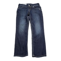 Silver Jeans Co Pants Womens 26 Blue Mid Rise Flat Front Suki Capri Denim Jeans - $29.68