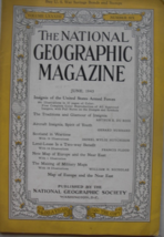 The National Geographic Magazine, June, 1943, Volume LXXXIII, Number Six, publis - £38.31 GBP