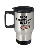Brickmason Travel Mug - Best Brickmason Ever - Funny Gift for Brick Mason - Car  - £18.17 GBP