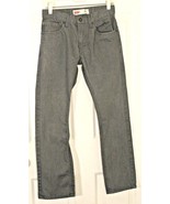 LEVI&#39;S 511 SLIM FIT GRAY BOYS DENIM JEANS SZ 16 28X28 PERFECT / MINT - $274.93 MXN