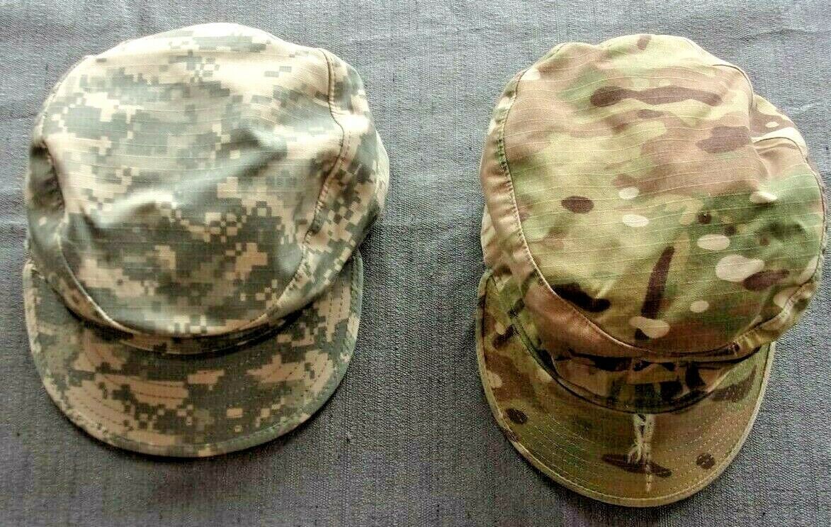 PRE-OWNED ACU UCP &amp; MULTICAM OCP PATROL CAP 7 1/4 AUTHORIZED UNIFORM HAT - $27.08