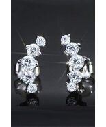 All You Need Moissanite Platinum-Plated Earrings - $89.56