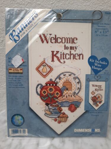 Debbie Mumm Welcome To My Kitchen ~ Dimensions Counted Cross Stitch #72630 NIP - $17.77