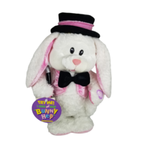 BUNNY HOP Plush Stuffed Animal Toy TAGS Dan Dee Rabbit Battery Operated Magician - £39.91 GBP