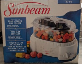 SUNBEAM Counter Top 3 Qt Instant Food Steamer Rice Cooker Electric - $66.49