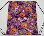 D) Halloween Drawstring Polypropylene Bag Sack Backpack Pumpkin Skull - $4.94