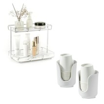 Sliver Countertop Organizer With 3-4Oz Cup Dispenser - $96.99