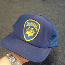 Vintage California Highway Patrol Hat Adult Mesh Back Snapback Designer ... - $23.17