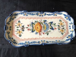Antique Dutch MAKKUM - DELFT herring dish. Marked and signed bottom - $179.89