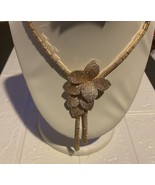 Piper K Gold Flower Crystal necklace - $123.02 CAD