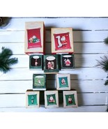 Hallmark Keepsake Ornaments Santa Claus Themed Lot of 10 with Boxes Vintage - £55.31 GBP
