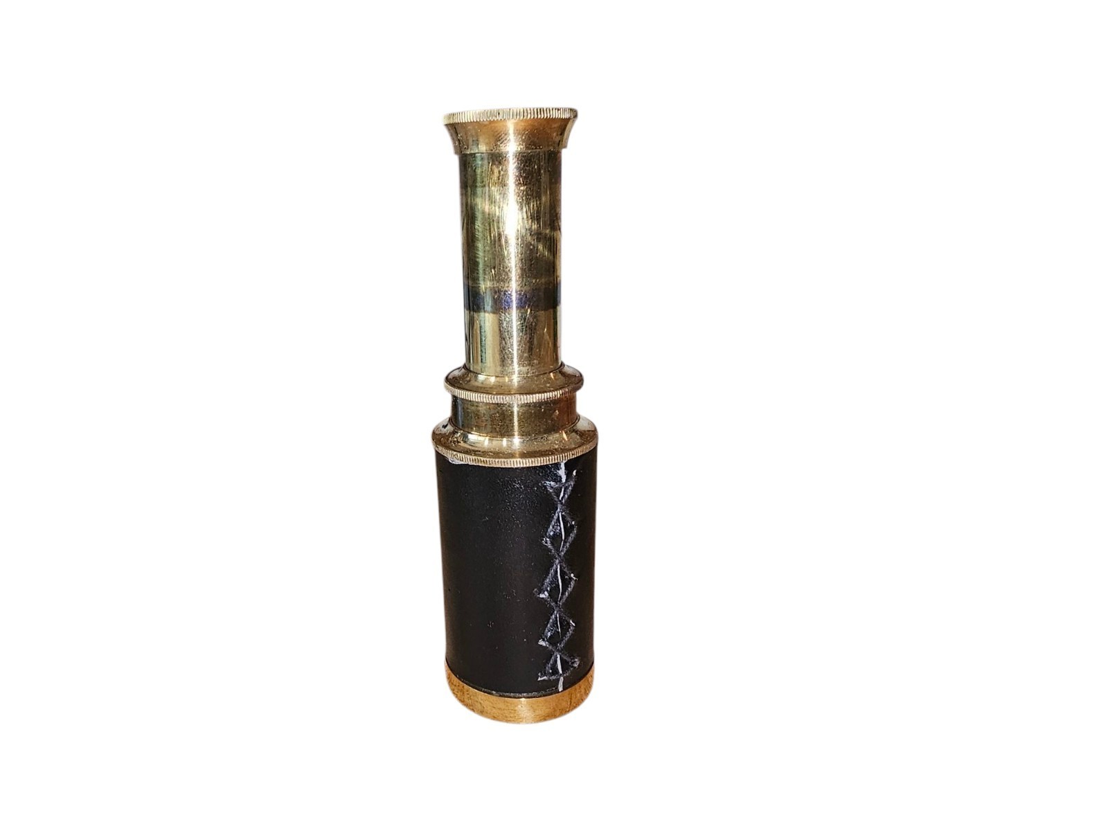 Maritime Nautical 6’ Brass Telescope With Leather Trim Vintage  - $19.00
