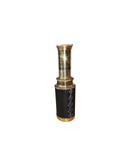 Maritime Nautical 6’ Brass Telescope With Leather Trim Vintage  - $26.04 CAD